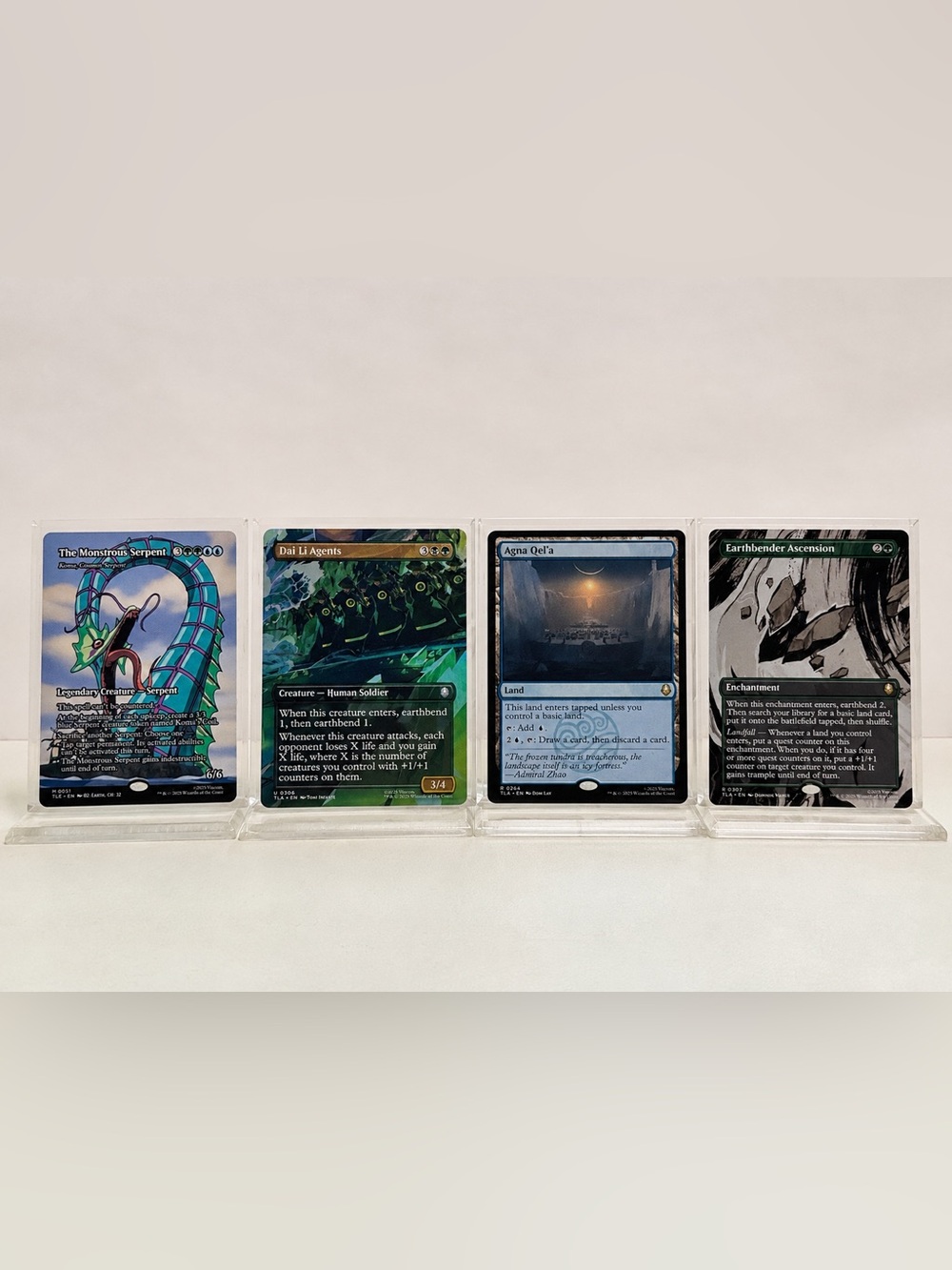 MTG Avatar Legends Lot 4 Cards Koma Dai Li Agents Agna Qel’a Earthbender
